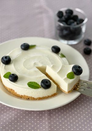 ヨーグルトレアチーズケーキ-レシピのメイン写真