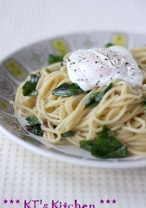 アンチョビとポーチドエッグのパスタ-レシピのメイン写真