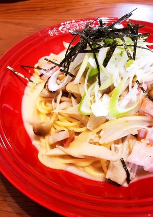 きのことベーコンのバター醤油パスタ-レシピのメイン写真