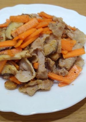 [薄味]ごま香る豚肉炒め-レシピのメイン写真