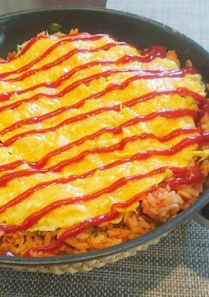 フライパンオムライス-レシピのメイン写真