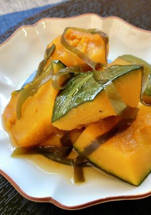 少量でも美味しい☆南瓜と切り昆布の煮物-レシピのメイン写真