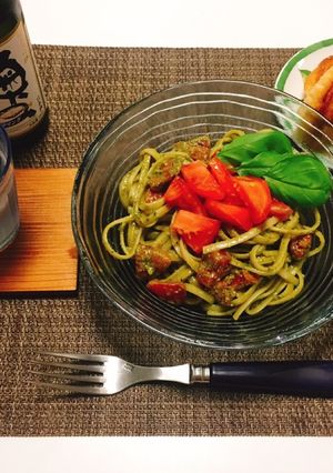 手作りジェノベーゼ 冷製パスタ-レシピのメイン写真