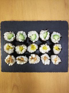 100%押し麦の大麦細巻き寿司-レシピのメイン写真