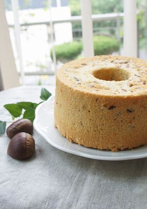 渋皮煮で作る＊シフォンケーキ-レシピのメイン写真