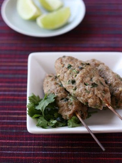 パクチーと豚ひき肉のエスニック串焼き-レシピのメイン写真
