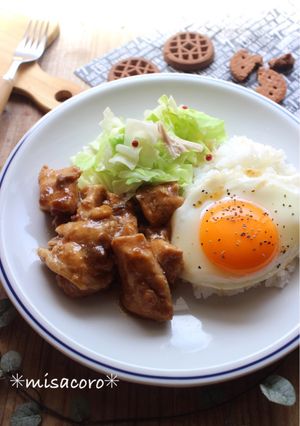 ｍレンジで鶏の照り焼き梅風味-レシピのメイン写真