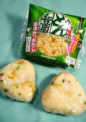 ローソンおにぎり！どん兵衛濃厚かつおだし-レシピのメイン写真