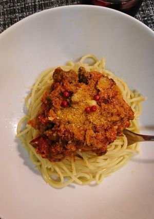 さば燻製缶トマトパスタ-レシピのメイン写真
