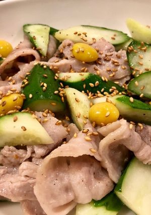 豚バラときゅうり、銀杏の中華風うま塩炒め-レシピのメイン写真
