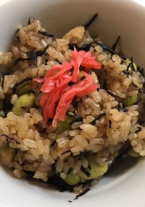 簡単ひじきと枝豆の炊き込みご飯-レシピのメイン写真
