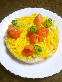 ちらし寿司ケーキ-レシピのメイン写真