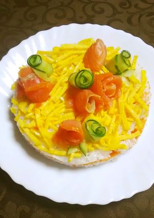 ちらし寿司ケーキ-レシピのメイン写真