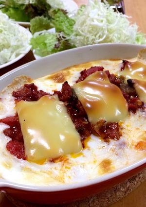 豆腐のミート&クリームグラタン-レシピのメイン写真