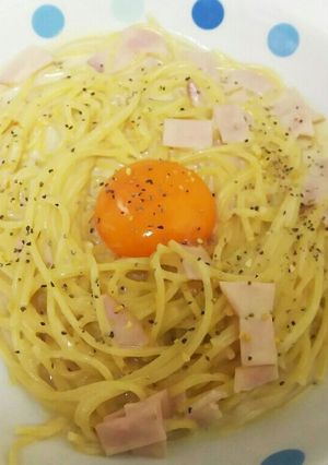 豆乳で作るカルボナーラ♪ ※牛乳でも可-レシピのメイン写真