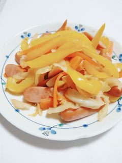 パプリカの3色野菜炒め-レシピのメイン写真