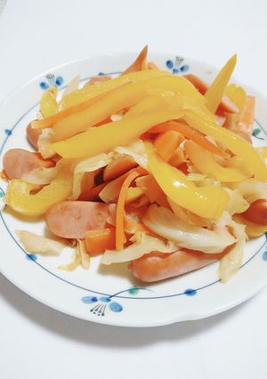 パプリカの3色野菜炒め-レシピのメイン写真