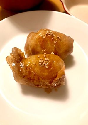 肉巻きおにぎり☆しそゴマチーズ入り-レシピのメイン写真