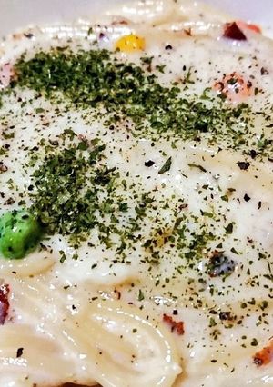 もちふわ新食感！？アリゴ風クリームパスタ-レシピのメイン写真