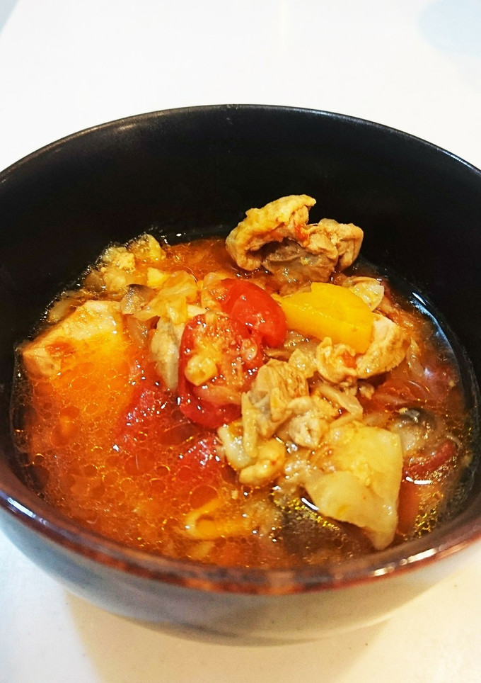 圧力鍋☆簡単☆ 鶏肉のトマト煮込み-レシピのメイン写真