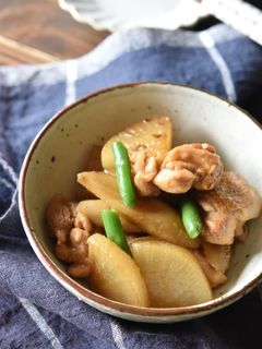 鶏ごぼうと大根のこってり煮【作り置き】-レシピのメイン写真