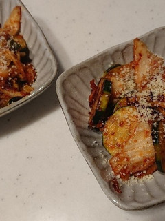 ズッキーニのキムチーズ焼き-レシピのメイン写真