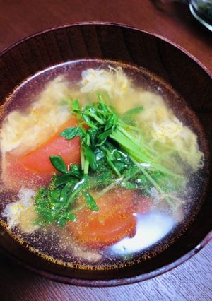 簡単！トマト酸辣湯-レシピのメイン写真