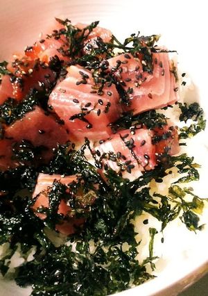 マグロぶつ切り丼-レシピのメイン写真