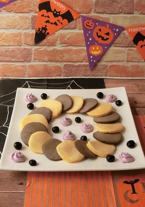 かぼちゃとココアのハロウィンパンケーキ-レシピのメイン写真