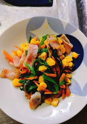 野菜とベーコンのバター風炒め。-レシピのメイン写真