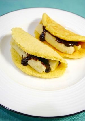 簡単！白いオムレット☆チョコバナナ-レシピのメイン写真
