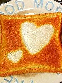 ハート♡のトースト-レシピのメイン写真