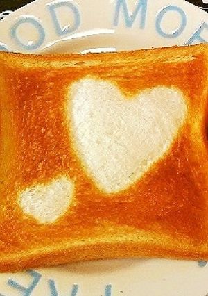 ハート♡のトースト-レシピのメイン写真