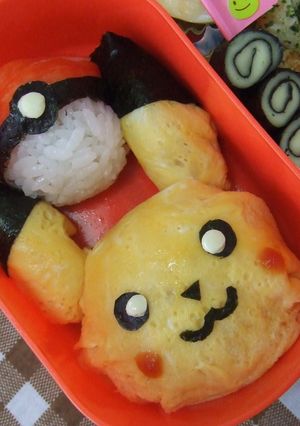 キャラ弁✿ピカチュウ♡モンスターボール-レシピのメイン写真