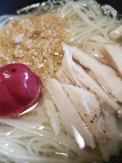 素麺で塩ラーメン風に-レシピのメイン写真