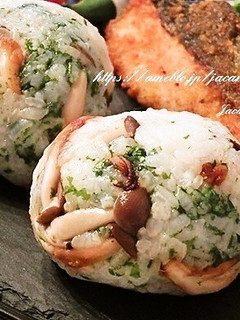 しめじのバター醤油☆おにぎり-レシピのメイン写真