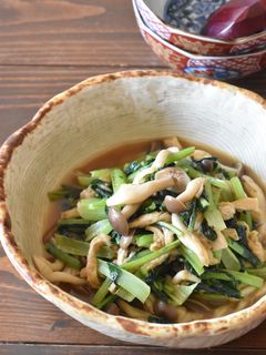 ほっこりおかず♪小松菜としめじの煮浸し-レシピのメイン写真