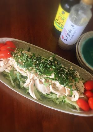 ゆで鶏のサラダ-レシピのメイン写真