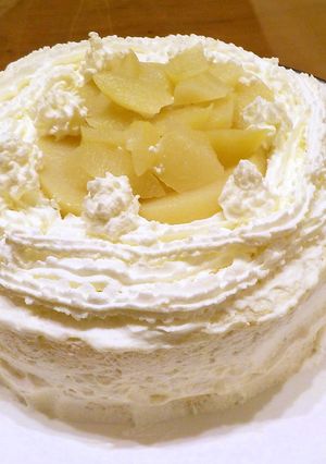 簡単☆桃のショートケーキ-レシピのメイン写真