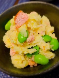 焼きたらこと枝豆の激ウマポテトサラダ♡-レシピのメイン写真