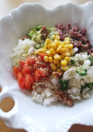 雑穀米入り和野菜のチョップドサラダ♪-レシピのメイン写真