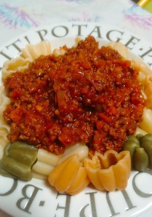 水分はトマトだけ！簡単絶賛ミートソース♪-レシピのメイン写真