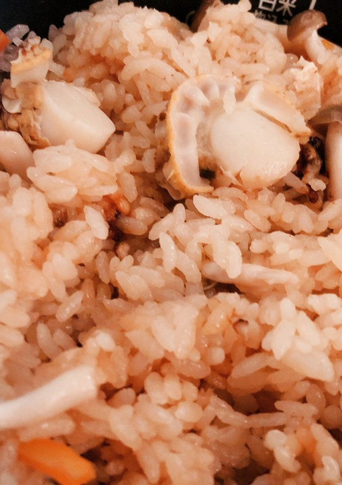 ホタテときのこの炊き込みご飯-レシピのメイン写真