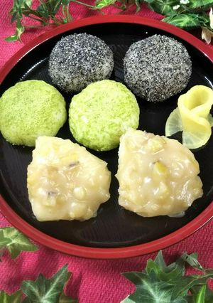 美味しくて食べ過ぎ注意【栗おはぎ】-レシピのメイン写真