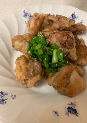 揚げずに鶏肉の唐揚げ&ニラソース和え-レシピのメイン写真