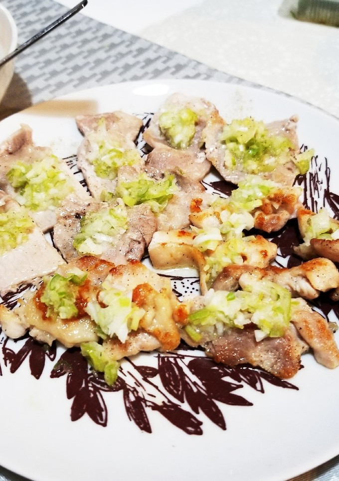 豚肉と鶏肉のすだち塩ネギ焼き-レシピのメイン写真
