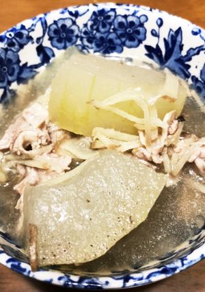 【測りレス！】冬瓜と豚コマスープ-レシピのメイン写真