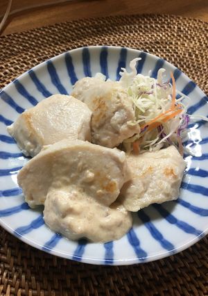 鶏むね肉の塩麹漬けソテー梅マヨソース-レシピのメイン写真