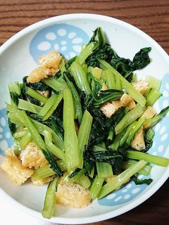 小松菜と油揚げのカラシ和え-レシピのメイン写真