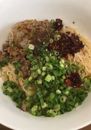 汁無し担々麺 そうめん-レシピのメイン写真